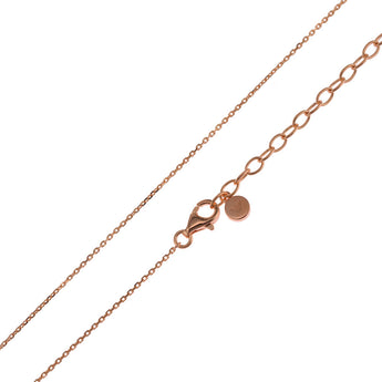 Emporio Armani Rose Gold Plated Sterling Silver Key Basics CZ Pendant On Chain