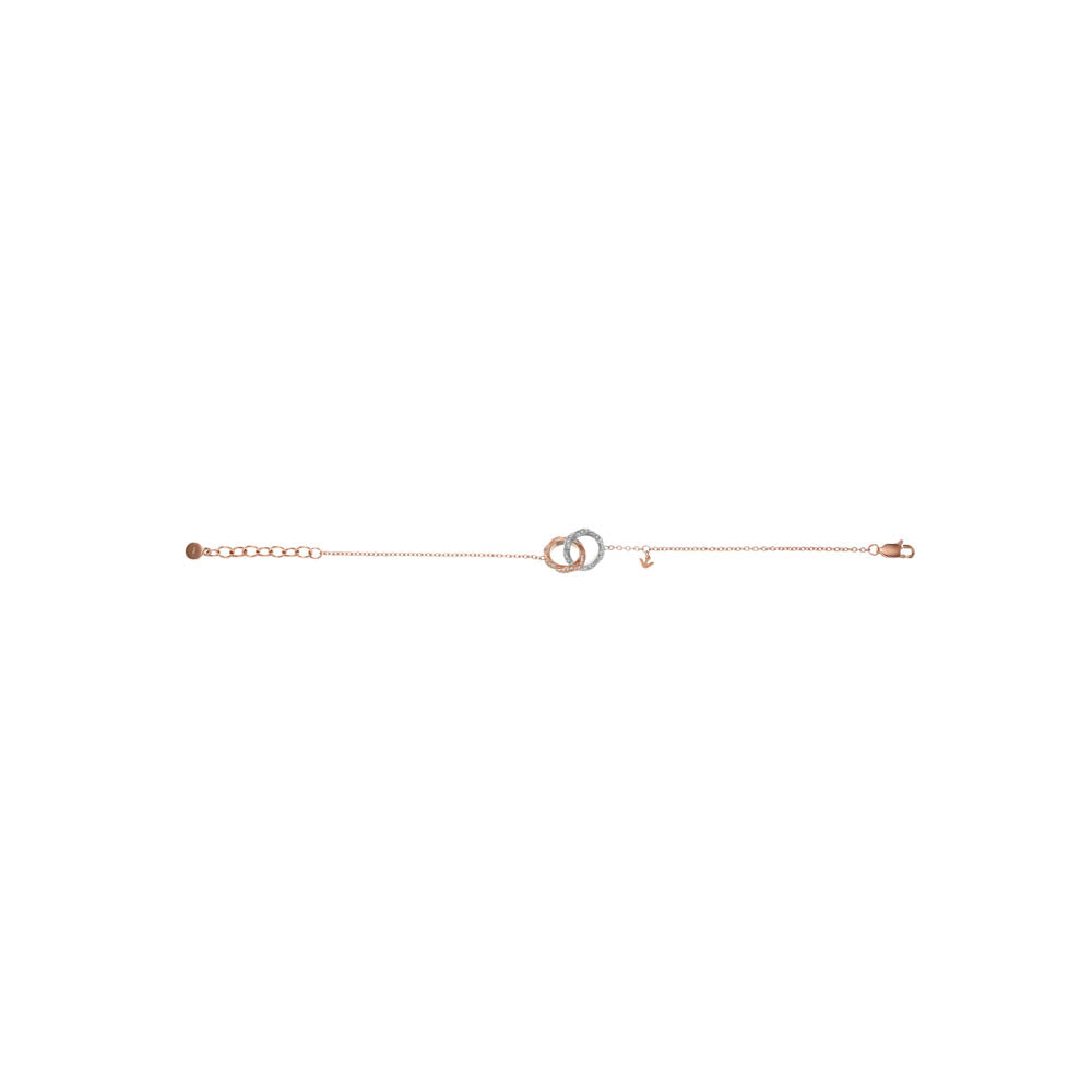 Emporio Armani Rose Gold Plated Stainless Steel Sentimental Logo Bracelet