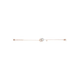 Emporio Armani Rose Gold Plated Stainless Steel Sentimental Logo Bracelet