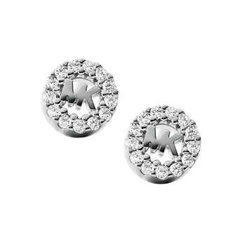Michael Kors Sterling Silver Premium Logo Stud Earring