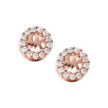 Load image into Gallery viewer, Michael Kors Rose Gold Plated Sterling Silver Premium Logo Stud Earring