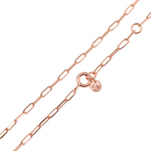 Load image into Gallery viewer, Michael Kors Rose Gold Plated Sterling Silver Premium Pave Empire Link Pendant with Chain