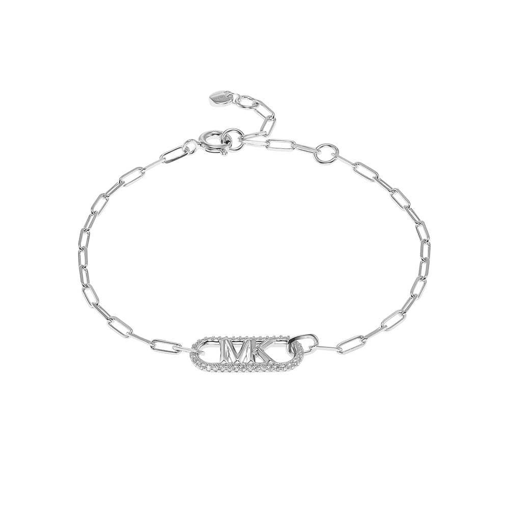 Michael Kors Sterling Silver Premium Pave Empire Link Bracelet