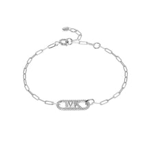 Load image into Gallery viewer, Michael Kors Sterling Silver Premium Pave Empire Link Bracelet