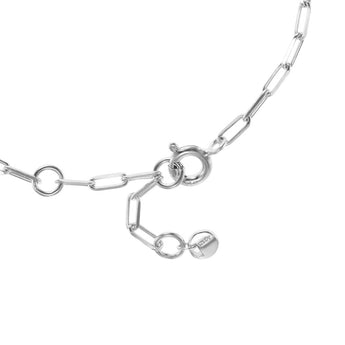 Michael Kors Sterling Silver Premium Pave Empire Link Bracelet