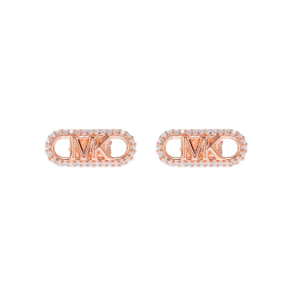 Michael Kors 14ct Rose Gold Plated Sterling Silver Premium Stud Earring