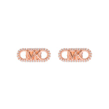 Load image into Gallery viewer, Michael Kors 14ct Rose Gold Plated Sterling Silver Premium Stud Earring