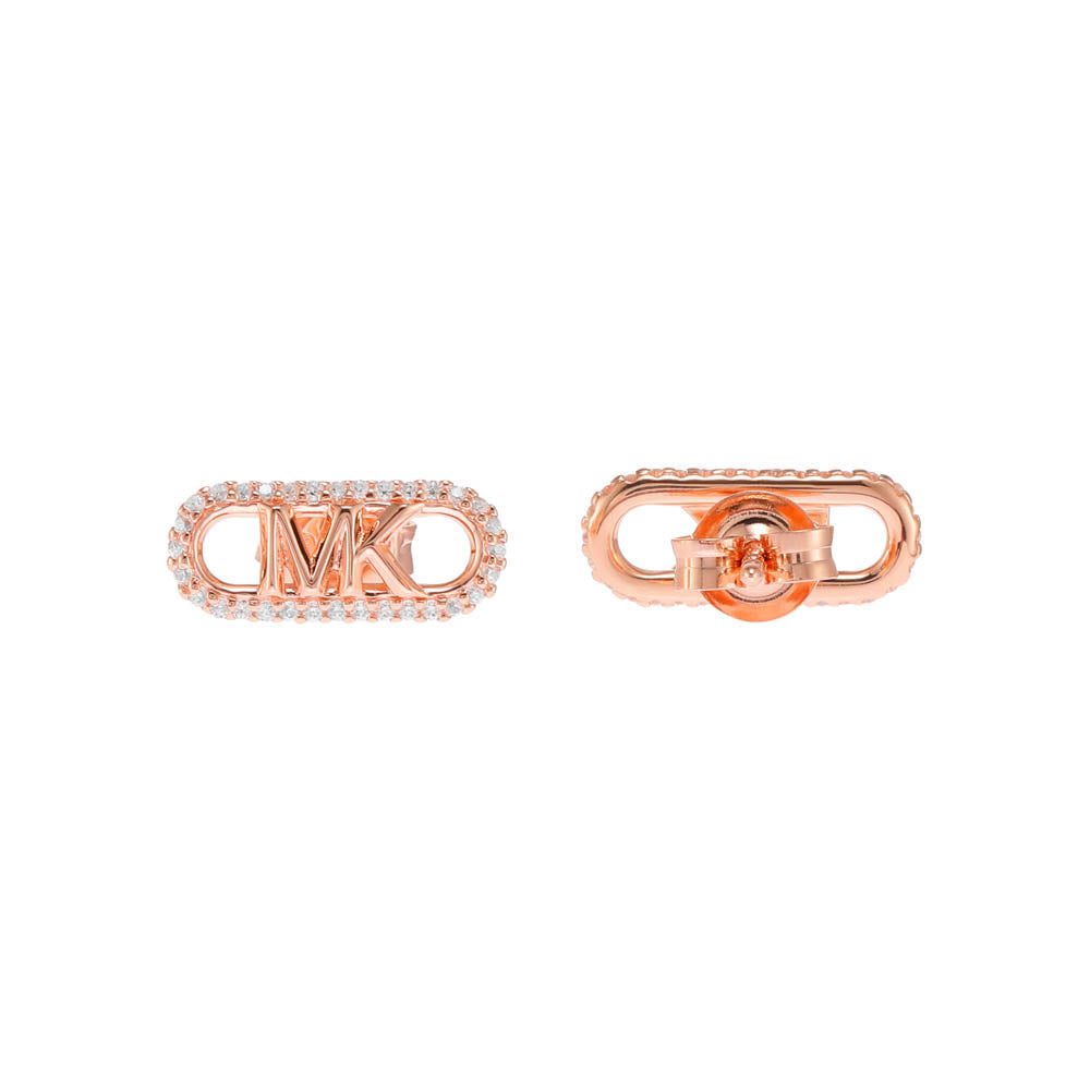 Michael Kors 14ct Rose Gold Plated Sterling Silver Premium Stud Earring