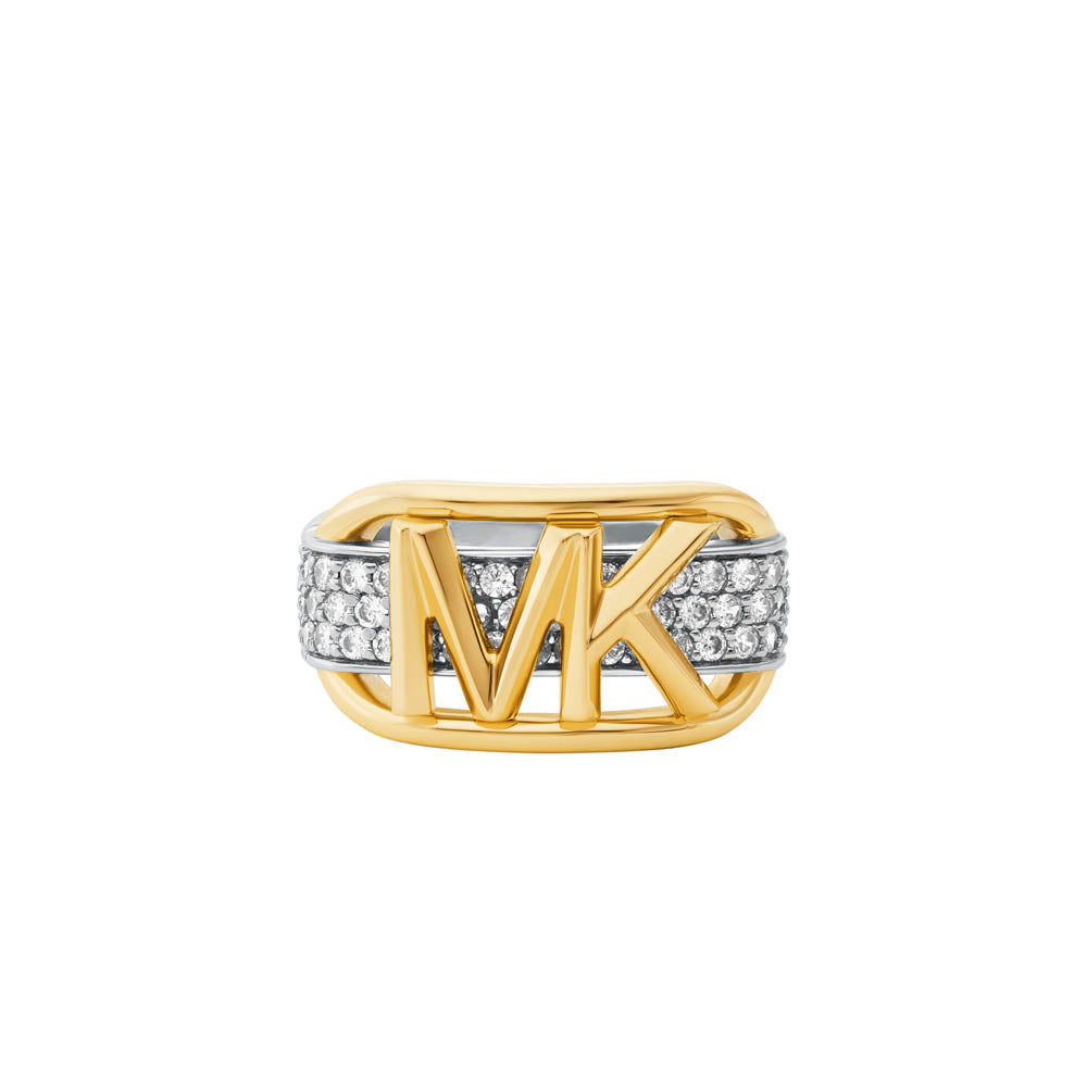 Michael Kors Two Tone Gold Plated Sterling Silver Premium Ring