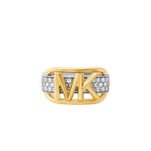 Load image into Gallery viewer, Michael Kors Two Tone Gold Plated Sterling Silver Premium Ring