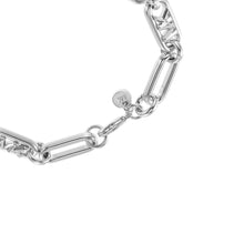 Load image into Gallery viewer, Michael Kors Platinum Plated Brass Premium Empire Link Chain Bracelet