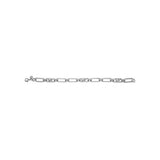Michael Kors Platinum Plated Brass Premium Empire Link Chain Bracelet