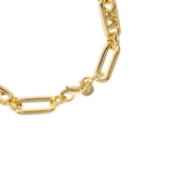 Michael Kors 14ct Yellow Gold Plated Brass Premium Empire Link Chain Bracelet