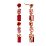 Michael Kors 14ct Rose Gold Plated Sterling Silver Drop Earring