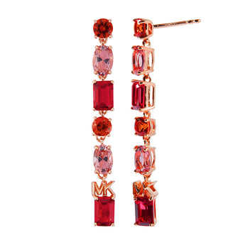 Michael Kors 14ct Rose Gold Plated Sterling Silver Drop Earring