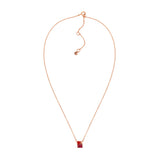 Michael Kors 14ct Rose Gold Plated Stainless Steel Premium Mixed Stone Pendant with Chain