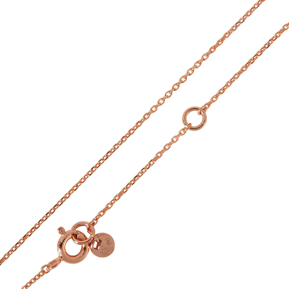 Michael Kors 14ct Rose Gold Plated Stainless Steel Premium Mixed Stone Pendant with Chain