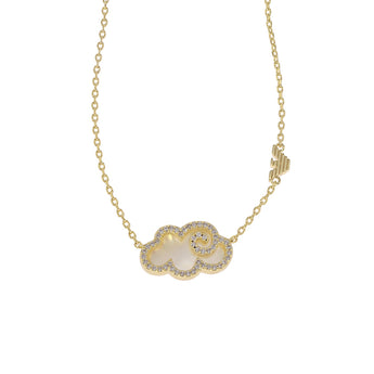 Emporio Armani Gold Plated Brass Sentimental Pendant With Chain