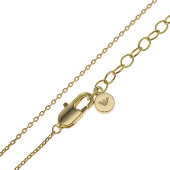 Emporio Armani Gold Plated Brass Sentimental Pendant With Chain