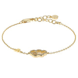 Emporio Armani Gold Plated Brass Sentimental Mother Of Pearl Bracelet