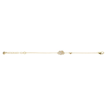 Emporio Armani Gold Plated Brass Sentimental Mother Of Pearl Bracelet