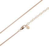 Emporio Armani Rose Gold Plated Stainless Steel Black Lacquer Components Pendant With Chain