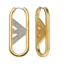 Load image into Gallery viewer, Emporio Armani Gold Plated Brass Fashion Earring