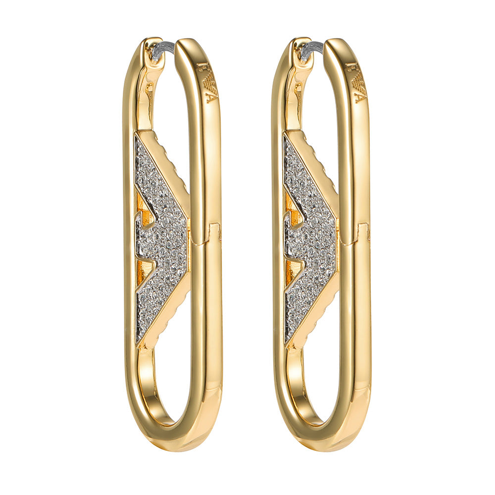 Emporio Armani Gold Plated Brass Fashion Earring