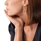 Emporio Armani Gold Plated Brass Fashion Earring