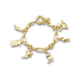 Couture Kingdom Disney 100 Facet Charm Bracelet Mixed Franchise