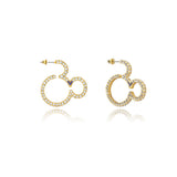 Couture Kingdom Disney Mickey Mouse Crystal Hoop Earrings