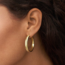 Load image into Gallery viewer, Fossil Yellow Gold Plated Stainless Steel  Harlow Earring