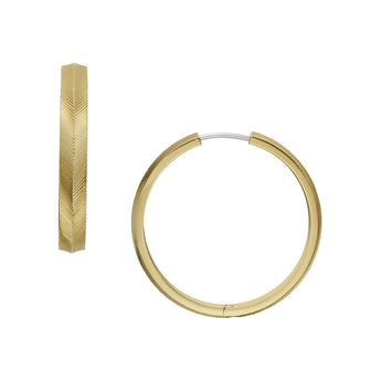 Fossil Yellow Gold Plated Stainless Steel  Harlow Earring