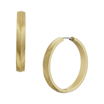 Fossil Yellow Gold Plated Stainless Steel  Harlow Earring