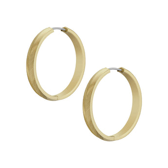 Fossil Yellow Gold Plated Stainless Steel  Harlow Earring