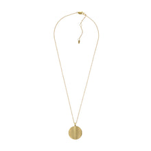 Load image into Gallery viewer, Fossil Yellow Gold Plated Stainless Steel  Harlow Pendant with Chain