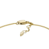 Fossil Yellow Gold Plated Stainless Steel Drew ID Bracelet