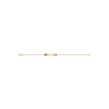 Fossil Yellow Gold Plated Stainless Steel Drew ID Bracelet
