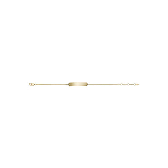 Fossil Yellow Gold Plated Stainless Steel Drew ID Bracelet