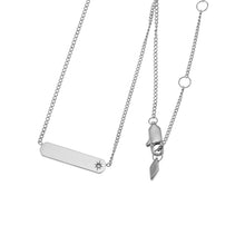 Load image into Gallery viewer, Fossil Silver Plated Stainless Steel Drew ID Pendant with Chain