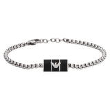 Emporio Armani Stainless Steel Black Matte Lacquer Bracelet