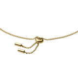 Fossil Yellow Gold Plated Stainless Steel Drew Bar Bracelet