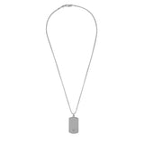 Emporio Armani Stainless Steel Dog Tag Pendant With Chain