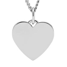 Load image into Gallery viewer, Fossil Silver Plated Stainless Steel Drew Heart Pendant with Chain