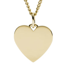 Load image into Gallery viewer, Fossil Yellow Gold Plated Stainless Steel Drew Heart Pendant with Chain