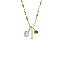 Load image into Gallery viewer, Fossil Yellow Gold Plated Stainless Steel Sadie Pendant with Chain
