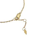 Fossil Yellow Gold Plated Stainless Steel Sadie Trio Glitz CZ Bracelet