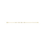 Fossil Yellow Gold Plated Stainless Steel Sadie Trio Glitz CZ Bracelet