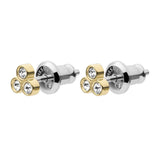 Fossil Yellow Gold Plated Stainless Steel Sadie Trio Glitz Stud Earring