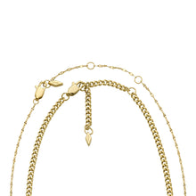 Load image into Gallery viewer, Fossil Yellow Gold Plated Stainless Steel Chain Set